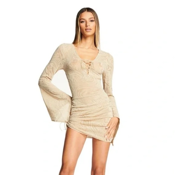 I.AM.GIA Nude Amina Mini Dress Size Small - Picture 1 of 10